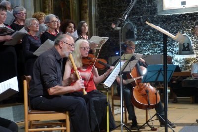 28 juin 2015-Biscarrosse- Concert Cantate BWV 131 et autres extraits de JS Bach : Cantelandes-Ensemble baroque Affettuoso- ténor soliste Olivier Bekretaoui