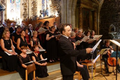 28 juin 2015-Biscarrosse- Concert Cantate BWV 131 et autres extraits de JS Bach : Cantelandes-Ensemble baroque Affettuoso- ténor soliste Olivier Bekretaoui