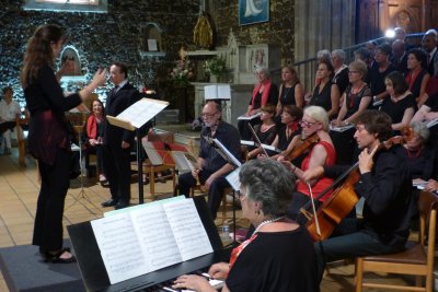 28 juin 2015-Biscarrosse- Concert Cantate BWV 131 et autres extraits de JS Bach : Cantelandes-Ensemble baroque Affettuoso- ténor soliste Olivier Bekretaoui