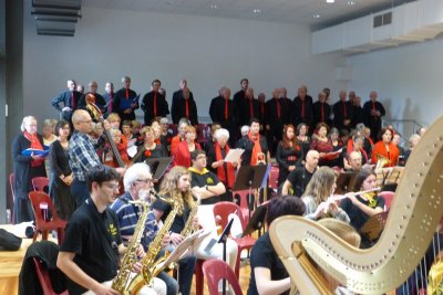 Mai 2016-Répétition &quot;Carmen mon amour&quot; (chorale des Dunesde Mimizan, Cantelandes et Acap instrumental de Pontenx les Forges)