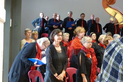 Mai 2016-Répétition &quot;Carmen mon amour&quot; (chorale des Dunesde Mimizan, Cantelandes et Acap instrumental de Pontenx les Forges)