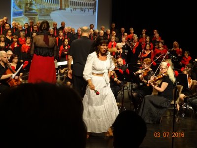 3 juillet 2016 - Concert &quot;Carmen mon amour&quot;- Arcanson de Biscarrosse: Cantelandes+Chorale des Dunes+Ensemble instrumental de Pontenx+soliste (Caroline Lafont-Caroline Gy-Christophe Belliveau_Bertrand Monbaylet)