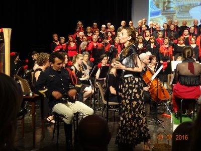 3 juillet 2016 - Concert &quot;Carmen mon amour&quot;- Arcanson de Biscarrosse: Cantelandes+Chorale des Dunes+Ensemble instrumental de Pontenx+soliste (Caroline Lafont-Caroline Gy-Christophe Belliveau_Bertrand Monbaylet)