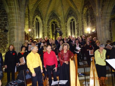 18 décembre 2016- concert de Noël : Cantelandes - Chorale Freedom d'Ares - Ensemble traditionnel Ostinato