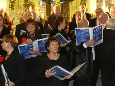 17décembre 2017 ; concert noel église Biscarrosse : Cantelandes et Méli-Mélodie( Marcheprime)