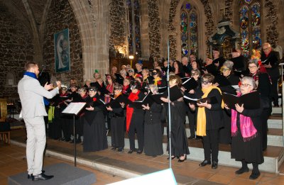 5 mars 2023 - Concert en l'église de Biscarrosse - Cantelandes et intervention de &quot;Musiques actuelles&quot; de l'EMB