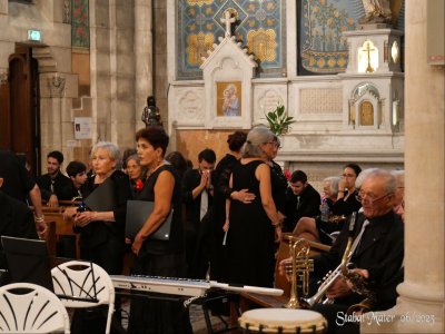 1er juillet 2023 - Concert Eglise Saint-Ferdinand à Arcachon : Cantelandes, Choeur G'M, Harmonie Saint-Michel de Gujan-Mestras et soliiste Nadine Gabard
